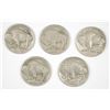 Image 2 : (5) 1913 I BUFFALO NICKELS