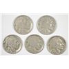 Image 1 : (5) 1917 BUFFALO NICKELS