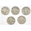 Image 2 : (5) 1925-D BUFFALO NICKELS