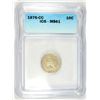 Image 1 : 1876-CC SEATED DIME ICG MS-61