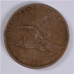 1857 FLYING EAGLE CENT VF/XF