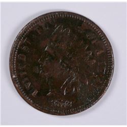 1872 INDIAN HEAD CENT VG/F