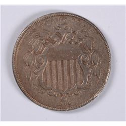 1866 SHIELD NICKEL XF/AU