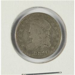 1829 BUST HALF DIME VG/F