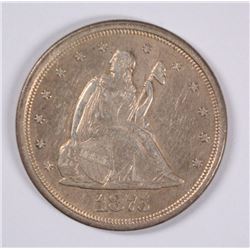 1875-S TWENTY CENT PC XF/AU