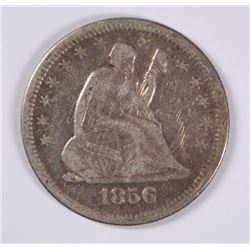 1856 SEATED QUARTER VF/XF