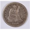 Image 1 : 1856 SEATED QUARTER VF/XF