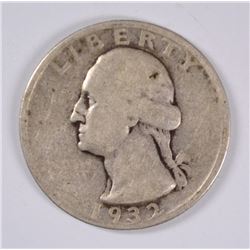 1932-S WASHINGTON QUARTER VG