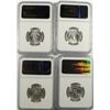 Image 2 : LOT OF WASHINGTON QUARTERS 1-1964D AND 3-1964, NGC MS-65