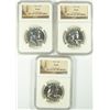Image 1 : LOT OF ( 3 ) 1959 FRANKLIN HALF DOLLARS, NGC PROOF-66