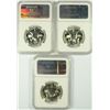 Image 2 : LOT OF ( 3 ) 1962 FRANKLIN HALF DOLLARS, NGC PROOF-66