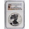 Image 1 : 2012-S AMERICAN SILVER EAGLE REVERSE PROOF, NGC  PROOF-69 TROLLEY LABEL