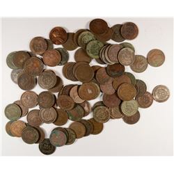 ( 100 ) CIRCULATED INDIAN HEAD CENTS, 1909 AND OLDER, UNSEARCHED