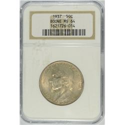 1937 BOONE COMMEN HALF DOLLAR NGC MS-64