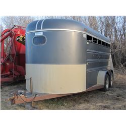 1996 SOUTHLAND 6.5' X 15' BUMPER PULL LIVESTOCK TRAILER