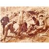 Image 2 : ANTIQUE MOUNTED WASHINGTON LOGGING PHOTO OF MEN SPLICING CABLE