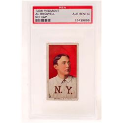 T206 PIEDMONT AL BRIDWELL BASEBALL CARD - PSA AUTHENTIC