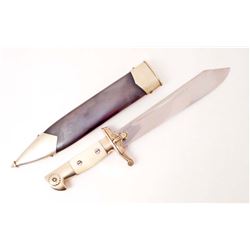 GERMAN NAZI TENO TECHNICAL EMERGENCY ENLISTED MANS DAGGER W/ SCABBARD