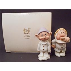 LENOX CLASSICS WALT DISNEY DOPEY & SNEEZY SHAKER SET