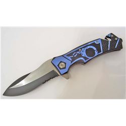 POLICE STYLE SPRING ASSISTED RESCUE KNIFE