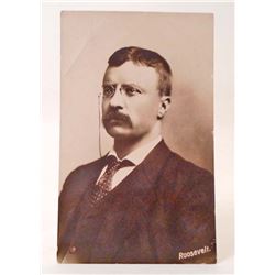 VINTAGE RPPC REAL PHOTO POSTCARD OF PRESIDENT THEODORE ROOSEVELT