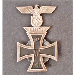 GERMAN NAZI IRON CROSS W/ 1ST CLASS CLASP