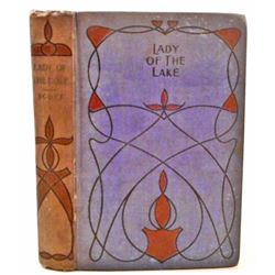 ANTIQUE 1830 EDITION "LADY OF THE LAKE" HARDCOVER BOOK BY SIR WALTER SCOTT