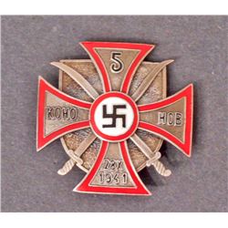 GERMAN NAZI RUSSIAN COSSACKS BADGE