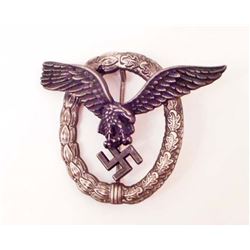 GERMAN NAZI LUFTWAFFE PILOT BADGE