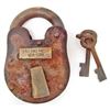 Image 1 : CAST IRON PADLOCK W/ SING SING PRISON TAG & KEYS