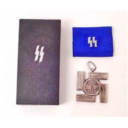 GERMAN NAZI CASED WAFFEN SS 12 YEAR LONG SERVICE DECORATION