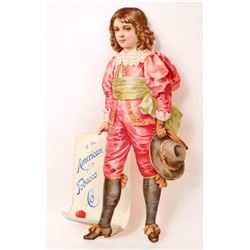 LARGE DIE-CUT AMERICAN TOBACCO CO. VICTORIAN TRADE CARD