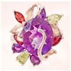 Image 1 : STERLING SILVER AMETHYST, CITRINE, GARNET RING
