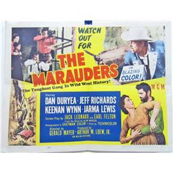 1955 "THE MARAUDERS" HALF-SHEET WESTERN MOVIE POSTER