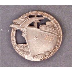 GERMAN NAZI KRIEGSMARINE BLOCKADE RUNNERS BADGE