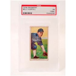 T206 PIEDMONT BILLY PURTELL BASEBALL CARD - PSA PR1