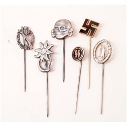 LOT OF 6 GERMAN NAZI STICK PINS