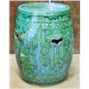 Image 1 : ANTIQUE CHINESE PORCELAIN GREEN GARDEN STOOL - POSS. 1796