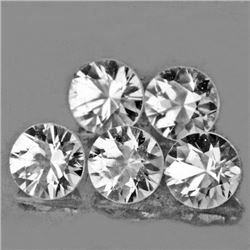 LOT OF 1.86 CTS OF DIAMOND CUT NATURAL WHITE ZIRCON