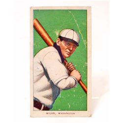 1909-11 T206 PIEDMONT BASEBALL CARD - MILAN, WASHINGTON SENATORS