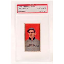 T206 SWEET CAPORAL TED EASTERLY BASEBALL CARD - PSA AUTHENTIC