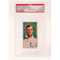 T206 PIEDMONT FRANK DELEHANTY BASEBALL CARD - PSA PR1