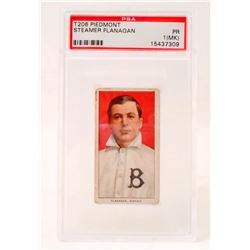 T206 PIEDMONT STEAMER FLANAGAN BASEBALL CARD - PSA PR1