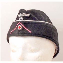 GERMAN NAZI PANZER OFFICER OVERSEAS CAP