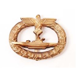 GERMAN NAZI NAVAL U-BOAT SUBMARINE QUALIFICATION BADGE