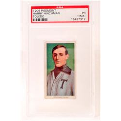 T206 PIEDMONT HARRY HINCHMAN BASEBALL CARD - PSA PR1
