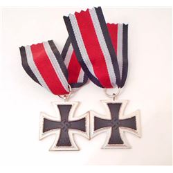 LOT OF 2 GERMAN NAZI 2ND CLASS IRON CROSSES