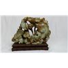 Image 1 : A jade carving of double koi, lotus and coin