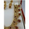 Image 6 : A set of Ruby and Diamond Necklace and Earrings