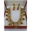 Image 7 : A set of Ruby and Diamond Necklace and Earrings
